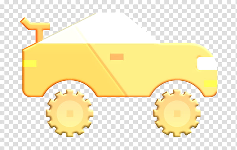 Car icon Racing car icon, Transport, Yellow, Vehicle, Monster Truck, Wheel, Armored Car transparent background PNG clipart