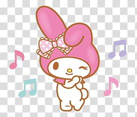 My Melody S , bunny transparent background PNG clipart