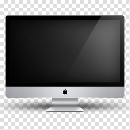iMac, turned-off silver iMac transparent background PNG clipart