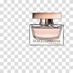 brown Dolce & Gabbana bottle close-up transparent background PNG clipart
