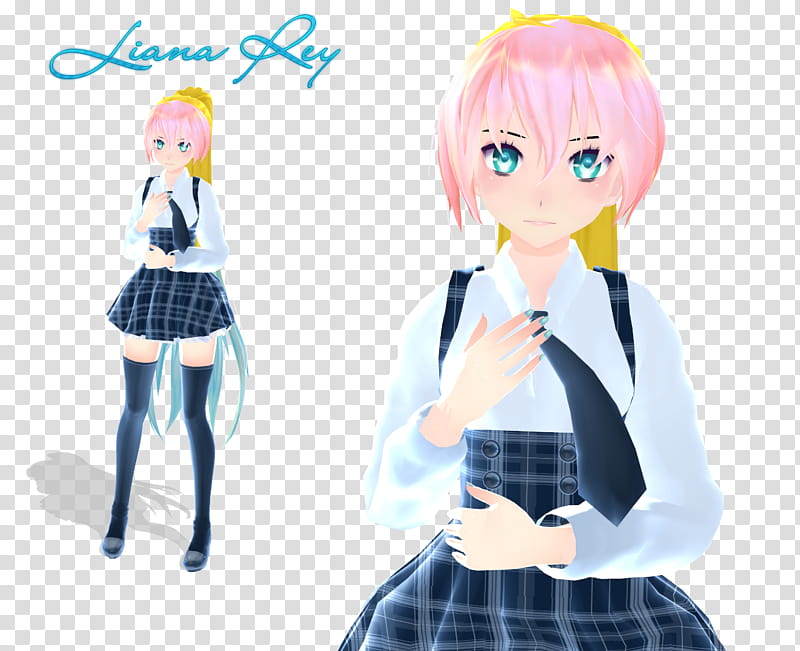 MMD Model Liana Rey transparent background PNG clipart