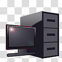 CP For Object Dock, flat screen monitor and filing cabinet transparent background PNG clipart