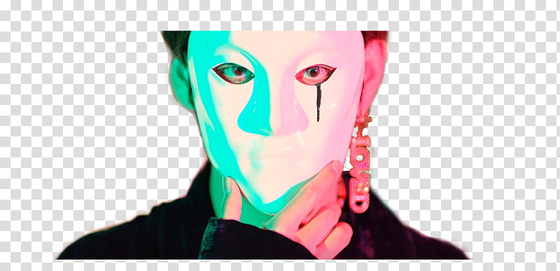BTS V Singularity, man wearing white maskl transparent background PNG clipart