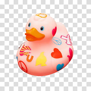 , pink rubber duck transparent background PNG clipart