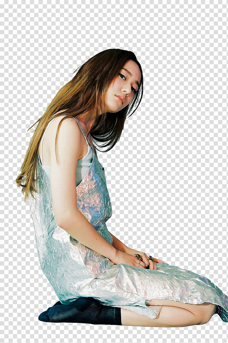 F x, woman sitting posing for transparent background PNG clipart