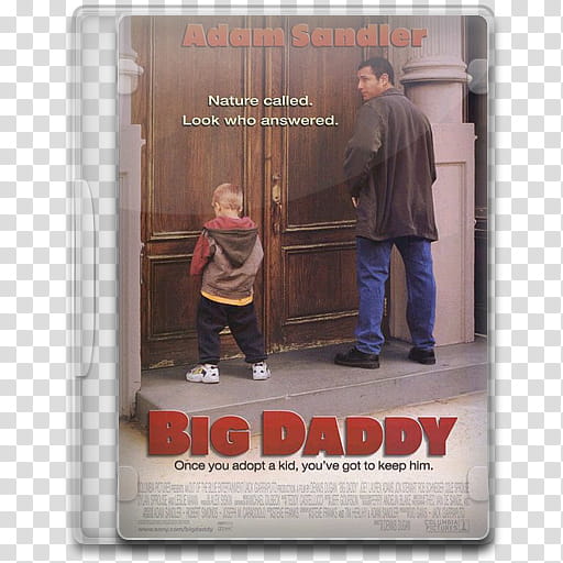 Movie Icon , Big Daddy, Adam Sandler Big Daddy disc case transparent background PNG clipart