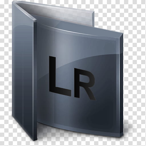 Adobe CS Folders, black LR signage transparent background PNG clipart
