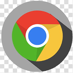 Google Chrome Long Shadow Icon Googlechrome Transparent Background Png Clipart Hiclipart