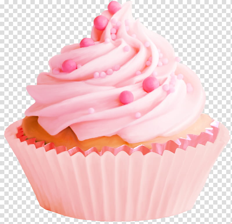 Pink Birthday Cake, Cupcake, Red Velvet Cake, Bakery, Frosting Icing, Yule Log, Cute Cupcakes, Food transparent background PNG clipart