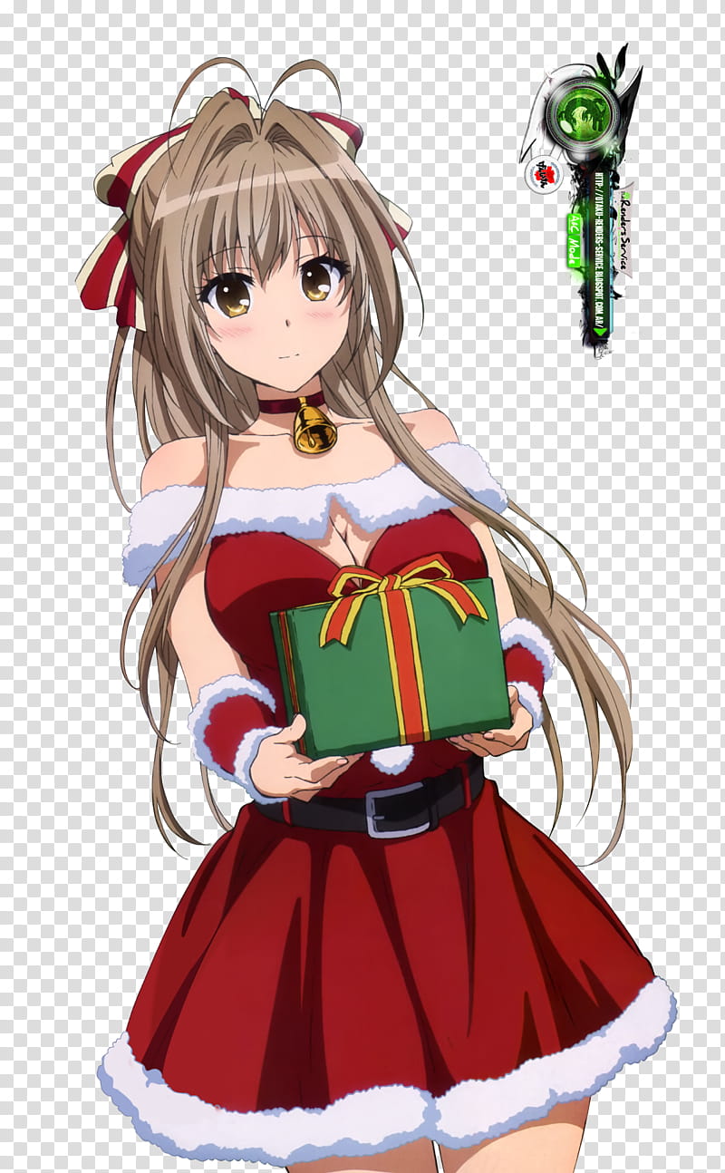 Amagi Brilliant Park Sento Isuzu Cute X mas, female anime character transparent background PNG clipart