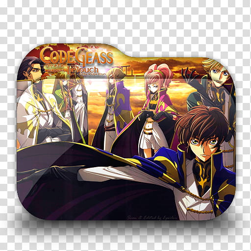 Code Geass R R and R Anime Folder Icons, Code Geass v , Code Geass Lelouch transparent background PNG clipart