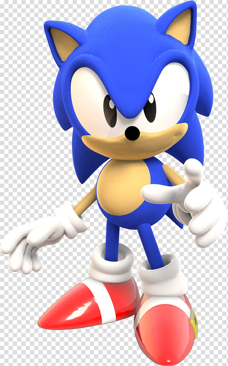 Classic Sonic Next Gen Pose transparent background PNG clipart