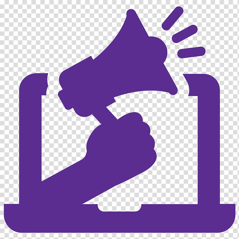 Cartoon Computer, Computer Icons, Encapsulated PostScript, Packs, Computer Software, Megaphone, Purple, Violet transparent background PNG clipart