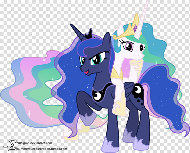 Royal Sisters Posing (), purple pony illustration transparent background PNG clipart