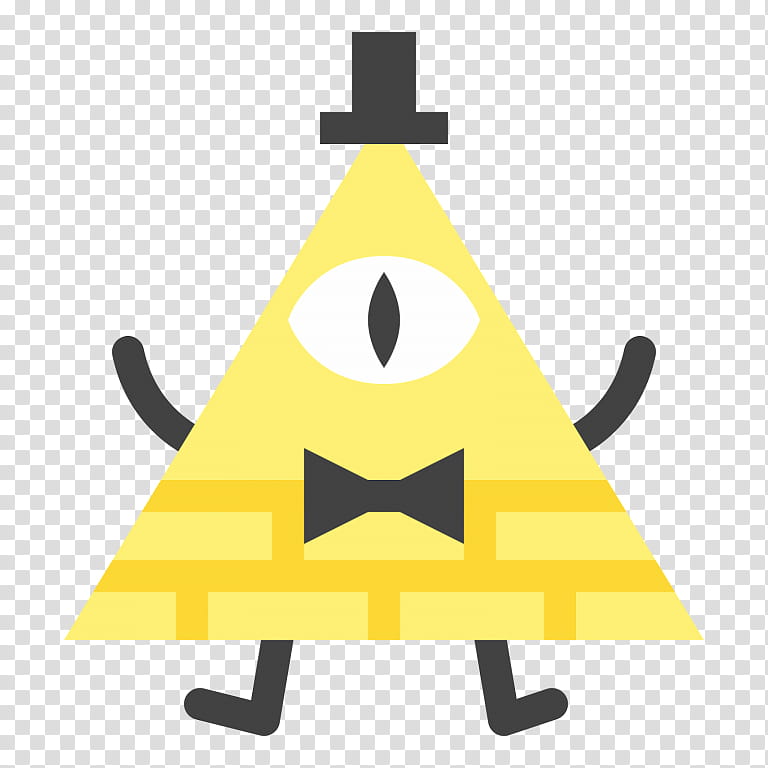 Gravity Falls Bill, Bill Cipher, Symbol, Drawing, Yellow, Line, Triangle, Emoticon transparent background PNG clipart