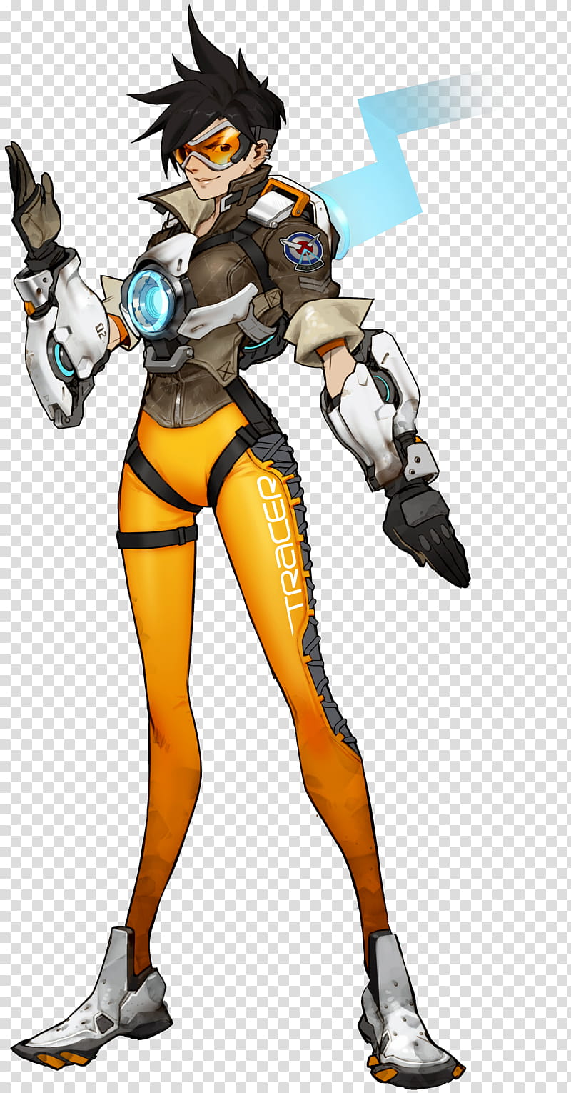 Tracer Overwatch, Overwatch Tracer illustration transparent background PNG clipart