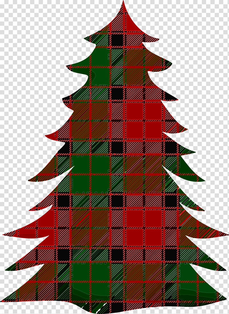 plaid oregon pine colorado spruce tree pattern, Christmas Tree, Christmas Tree Ornaments, Watercolor, Paint, Wet Ink, Fir, Evergreen transparent background PNG clipart