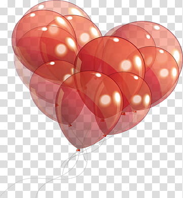 Heart Balloons , red balloons illustration transparent background PNG clipart