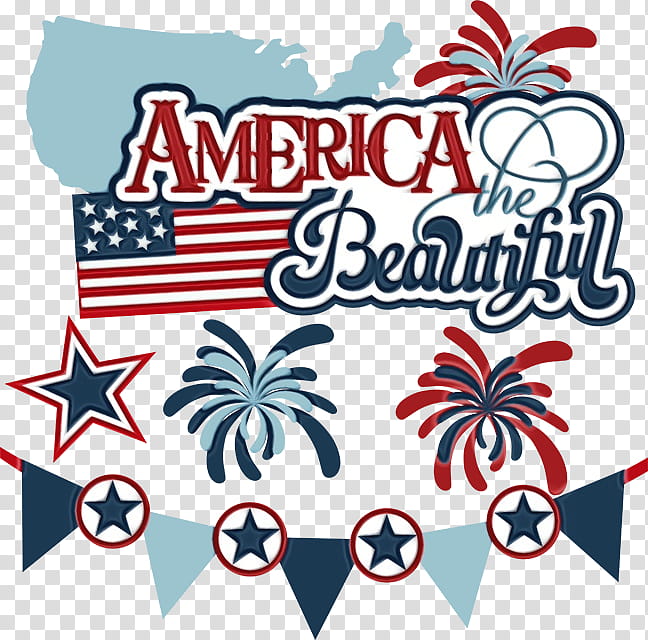 Fourth Of July, 4th Of July, Independence Day, American, American Flag, United States, Drawing, Fireworks transparent background PNG clipart