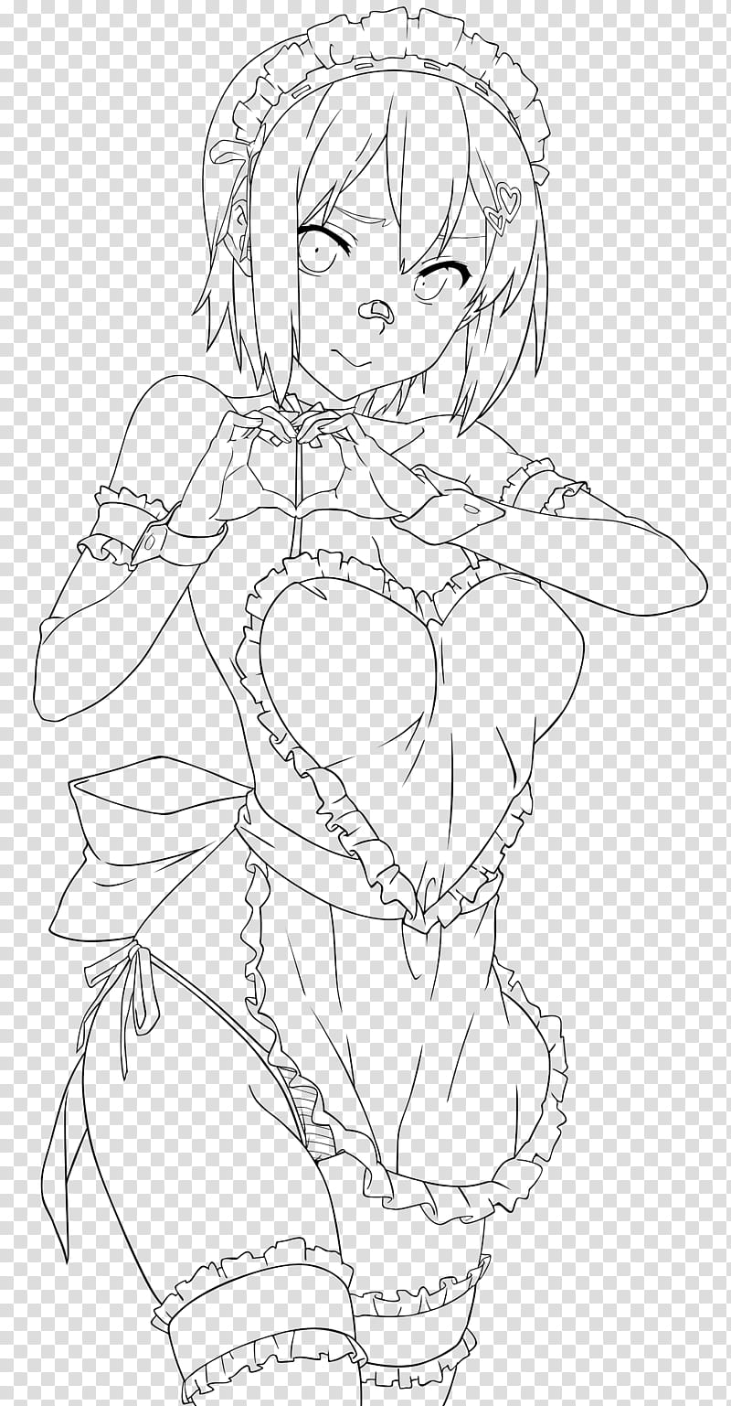 Shinatsu Azuki maken ki line art, woman anime character drawing transparent  background PNG clipart | HiClipart