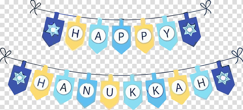 Happy Hanukkah Hanukkah, Turquoise transparent background PNG clipart