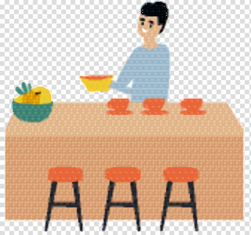 Table, Line, Cartoon, Play M Entertainment, Orange, Furniture, Outdoor Table, Stool transparent background PNG clipart