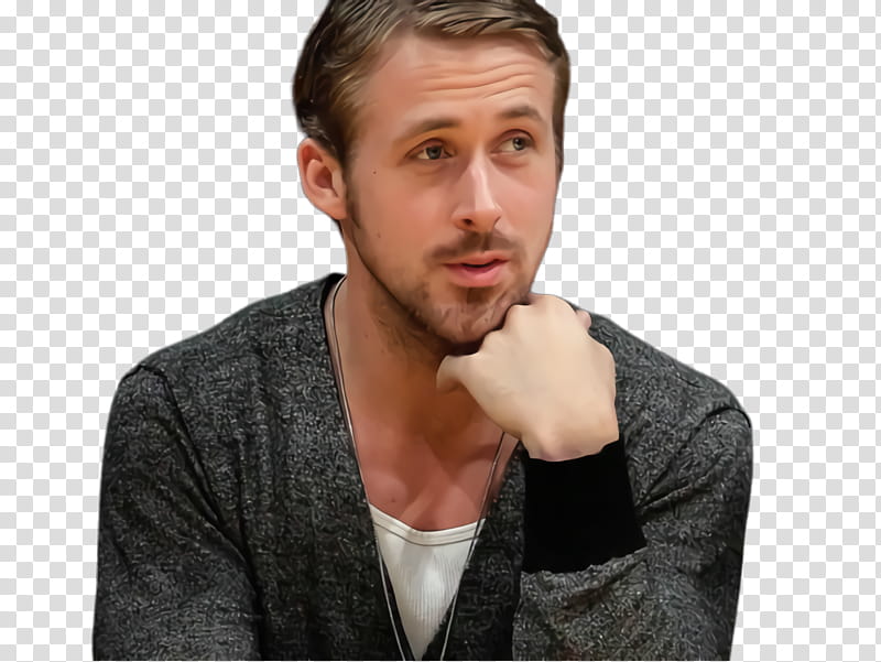 Cartoon Microphone, Ryan Gosling, Hair, Face, Chin, Nose, Cheek, Neck transparent background PNG clipart