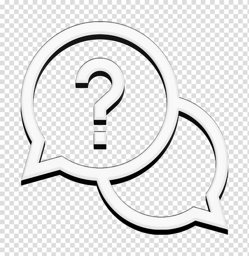 Question icon Help and Support icon Help icon, Line Art, Symbol, Logo transparent background PNG clipart