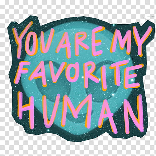 Human text. Human Sticker.