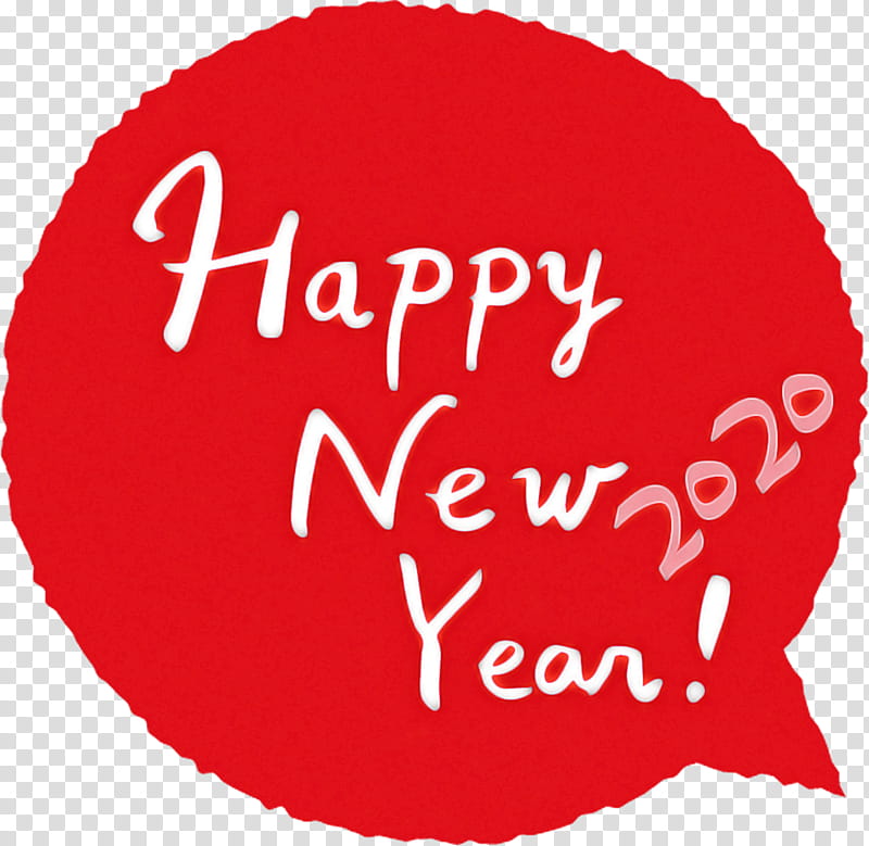 happy new year 2020, Text, Red, Love, Logo, Sticker, Heart transparent background PNG clipart