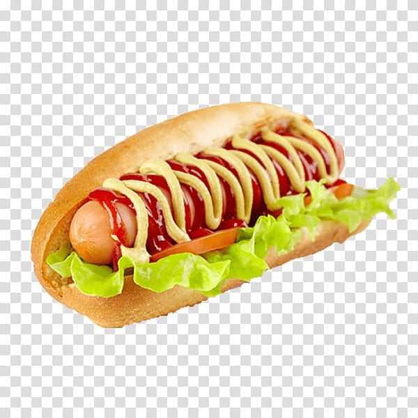 Junk Food, Hot Dog, Fast Food, Cuisine, Sausage Bun, Dish, Hot Dog Bun, Ingredient transparent background PNG clipart