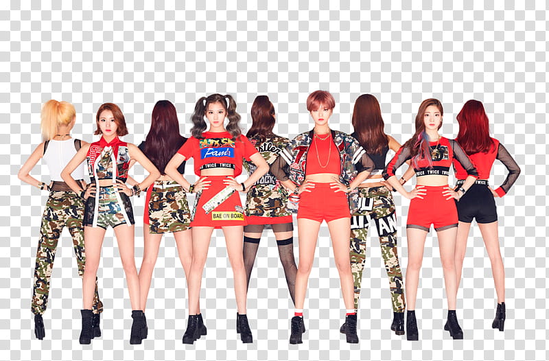 Twice, girl group transparent background PNG clipart