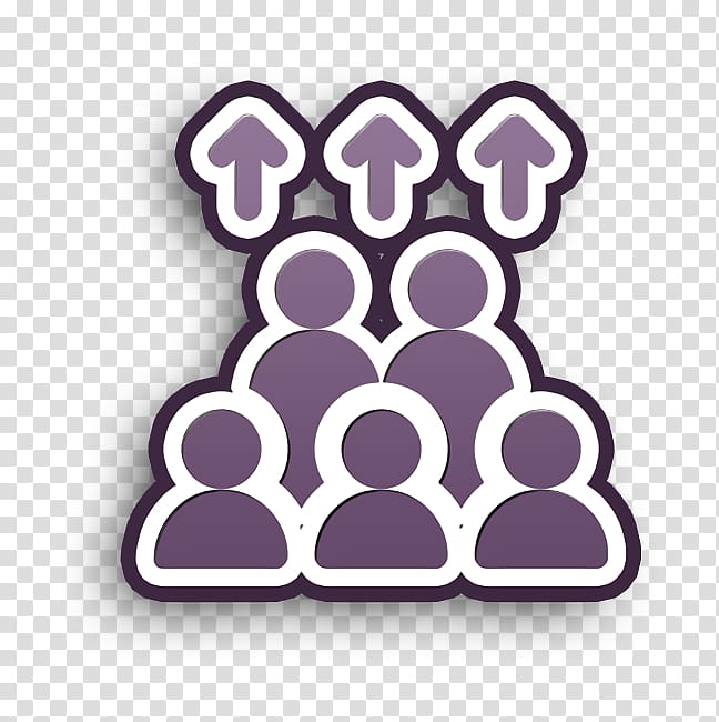 Marketing & Growth icon Population icon User icon, Marketing Growth Icon, Violet, Purple, Paw, Circle transparent background PNG clipart