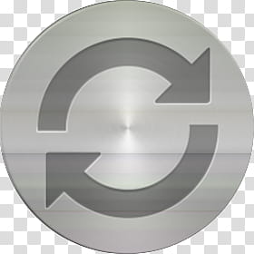 Aluminium Icon Set, iSync, refresh logo transparent background PNG clipart