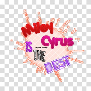 Texto MILEY CYRUS transparent background PNG clipart thumbnail