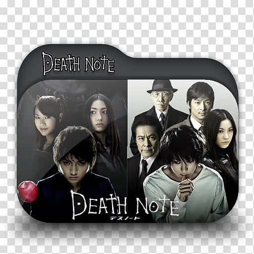 Deathnote Anime Folder Icon, Death Note folder transparent background PNG clipart
