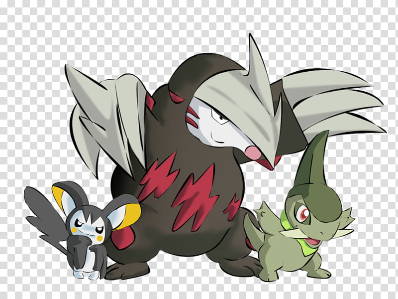Emolga Excadrill Axew, three Pokemon characters transparent background PNG clipart