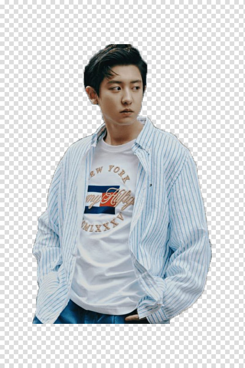 , chanyeol (tommy hilfiger) transparent background PNG clipart