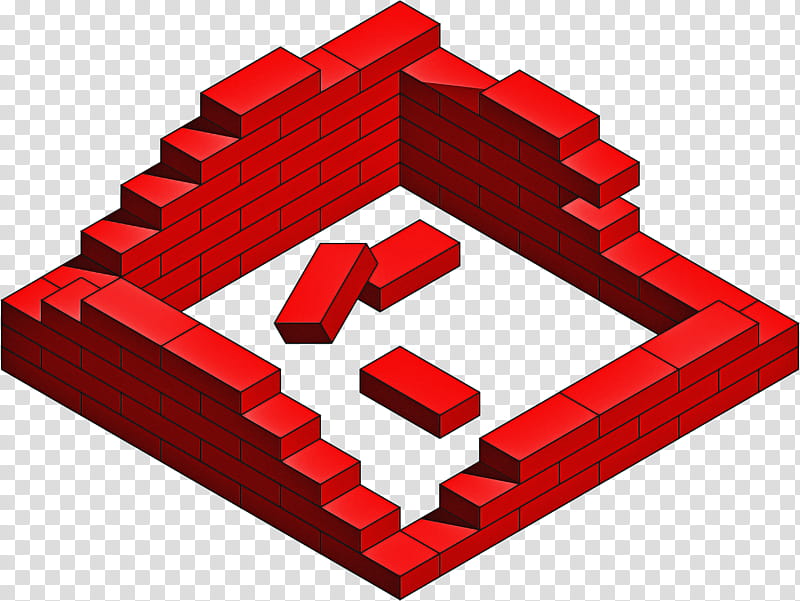 House Logo, Brick, Building, Brickwork, Wall, Red transparent background PNG clipart