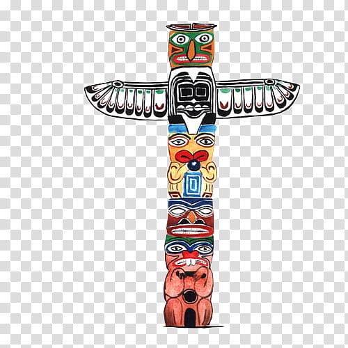 Cross Symbol, Totem Pole, Drawing, Visual Arts By Indigenous Peoples Of The Americas, Indigenous Peoples Of The Pacific Northwest Coast, Tlingit, Coast Salish, Artifact transparent background PNG clipart