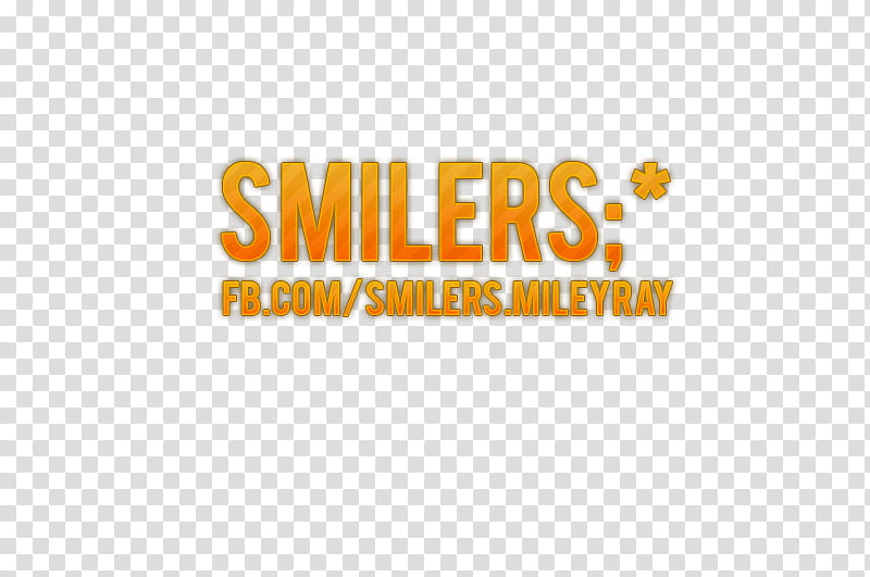 Texto SMILERS transparent background PNG clipart