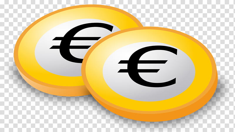 Euro Logo, Euro Coins, 50 Euro Note, Euro Banknotes, Yellow, Emoticon, Games, Recreation transparent background PNG clipart