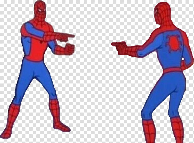 Meme Spider Man Pointing at Spider Man transparent ...