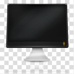 Noiro Icons, Monitormodded, black flat screen computer monitor with black screen art transparent background PNG clipart