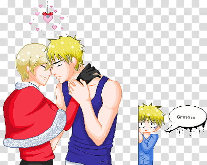 APH, I Saw Daddy Kissing Santa transparent background PNG clipart