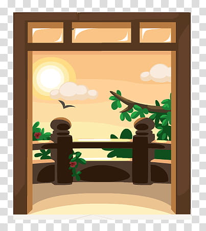 brown doorway transparent background PNG clipart