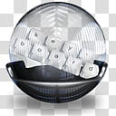 Sphere   , white keyboard keys illustration transparent background PNG clipart