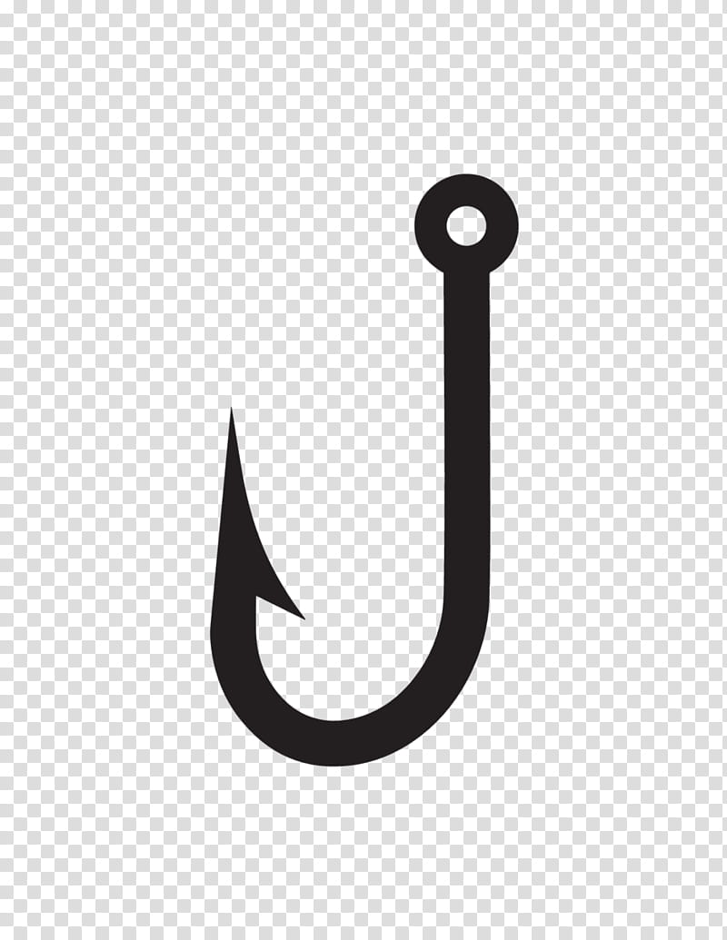 Fishing, Fish Hook, Black, Recreation, Minimalism, Silhouette, White, Line  transparent background PNG clipart