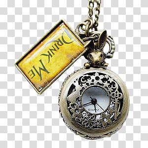 Vintage Bunny Jewelry s, gold-colored pocket watch transparent background PNG clipart thumbnail