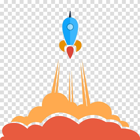 Cartoon Rocket, Rocket Launch, Rocket Engine, Launch Pad, Orange, Cartoon, Logo transparent background PNG clipart